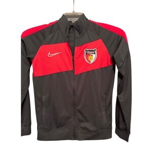 Kids Nike‎ Texans Soccer Track Jacket Dri-FIT Full Zip Red Black Size L